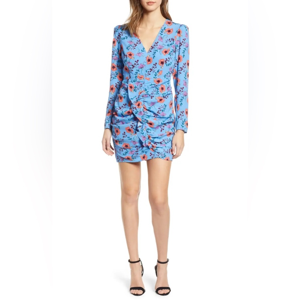 ASTR the Label Blue Mini Floral Dress size XS